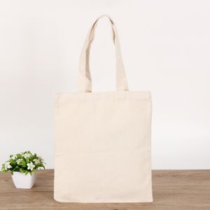 Trasferimento di calore personalizzato Stampa Pillow Canvas Shopping Bags A4 Biancheria di cotone A4 Balcone a tracolla di stoccaggio Sublimazione Donne Donne Blank Canvas Tessuto Borsa