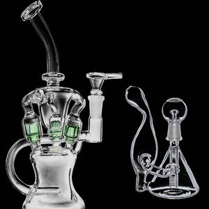 Canalhs Recycler Rig Glass Bongs Petróleo Plataformas