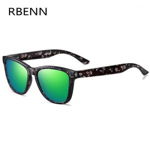 Óculos de Sol Rbenn Marca Designer Moda Polarizada Sunglsses Mulheres Homens Cool Steampunk Steampunk Espelhado Óculos de Sol Condução Gafas de Sol Uv4001