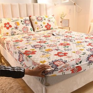 Hochwertiger gesteppter Matratzenbezug aus 100 % Baumwolle für King-Size-Betten, Anti-Milben-Matratzenschoner, Polsterbezug ohne Kissenbezug 201218