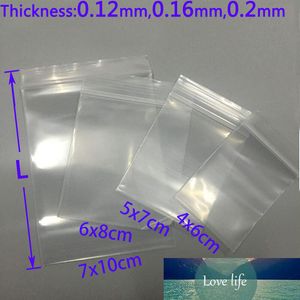 100pcs Transparent Zip Lock Plastic Bags Zipper Sealing Zipped Poly Bag Small Baggies Resealable Food Packaging