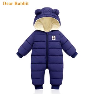 Höst vinter född baby onesie kläder rompers för tjejer pojkar jumpsuit barn overalls barn kostym spädbarn 211229