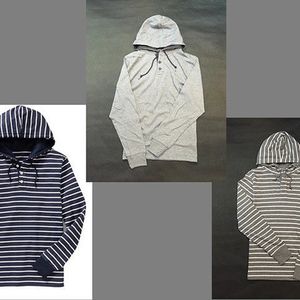 Mens sweatshirt casual sports long sleeve hooded old navy striped cotton hoodies