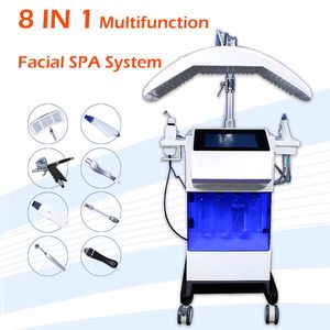 8 i 1 multifunktion dermabrasion maskin huvud spot borttagning microdermabrasion ansiktsmaskin PDT LED Photon Light