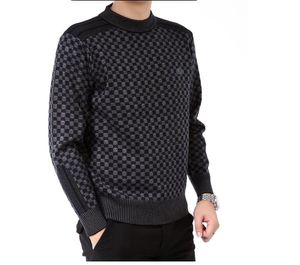 Wholesale-New Fashion Winter Warm o-neck long sleeve Casual Pullovers Knitted sweater man outdoors oversized male sweaters