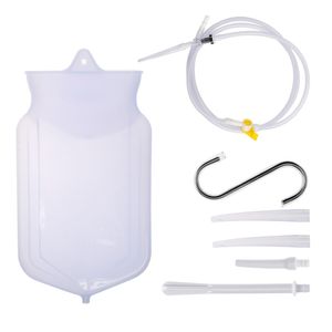 Enema Bag Reusable Silica Gel Coffee Water Colon Cleansing Enteroclysm Detoxified Bowel Bags Vaginal Washing Enema Kit