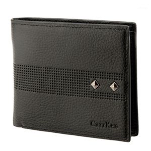 Portfele Aelicy Męskie Vintage Business Faux Leather Krótki Bifold Wallet ID Uchwyt Billfold Torebka Sprzęgła Wielu