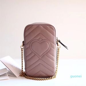 Summer Shoulder bags luxury Mobile Phone Bag metal chain Strap Messenger Chest Bag Wallet Multifunction Coin Purse Crossbody 66656