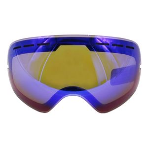 Locle GOG-201 obiektywu narciarskie Obiekty Anti-Fog 1400 Duże sferyczne okulary narciarskie Gogle Okulary Okulary Wymiana (tylko obiektyw) 220110