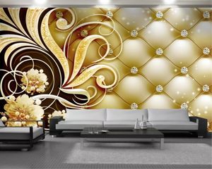 Flowers Diamond 3d Wallpaper Living Room Bedroom Wallcovering HD Classic 3d Wallpaper