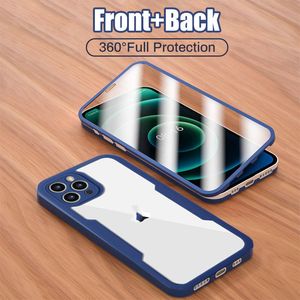 Cell Phone Cases Suitable for Apple 12 mobile phone shell film one-piece 360-degree double-sided all-inclusive iPhone13Pro Max protective cover 11