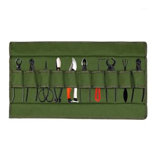 Storage Bags Army Green Gardening Waterproof Canvas Tool Roll Bag Gray Large Capacity Garden Pruning Portable