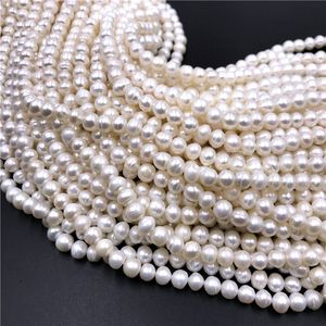 Real Natural Pearls Beads Freshwater Pearl Bead Baroque Loose Perles For DIY Craft Bracelet Necklace Jewelry Making 14" strand