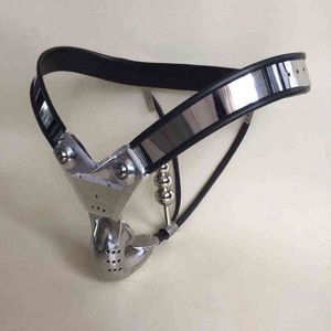 NXY Chastity Device Stainless Steel Male Wires Belt Pants Anal Plug Split Double Back Cables Pa Hook Cock Cage Sex Toys Men1221