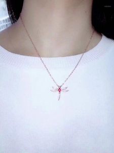 Pendant Necklaces Dragonfly Bracelet Jewelry S925 Sterling Silver For Women Fashion Christmas Birthday Valentines Day Party Gift1