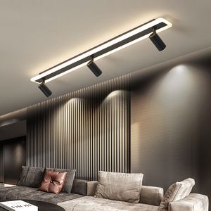 Nowoczesne LED Lampy sufitowe do salonu Sypialnia Sypialnia Cloakroom Commercial Place Sklep odzieżowy Strona główna Deco Sufit Lampa czarna