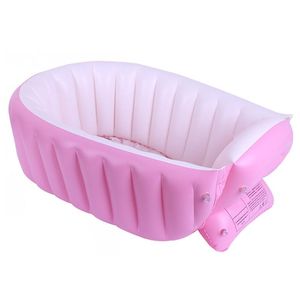 Wholesale summer baby bath seat for sale - Group buy Bathing Tubs Seats Baby Bath Tub Born Children Inflatable Folding Shower Infant Support Thickening Washbowl Summer