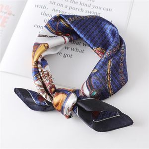 2021 Summer Silk Scarf Lady Hair Square Bag Scarves Head Wraps For Women Bandanas Shawl Female Kerchief Print Desinger Foulard2280775