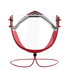 2021 neue Clear Face Shield Helm Transparente Unisex Maske Maske Hd Anti-fog-Maske Einstellbare Lippe Sprache Gesicht Volle abdeckung Helm2922