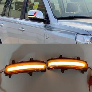 1PAIR Dinamik Dönüş Sinyal LED LED Yan Ayna Toyota Land Cruiser LC200 FJ200 Prado FJ150 2010-2020 için