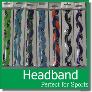 Abbigliamento sportivo antiscivolo intrecciato Anti-Glip Grip Fandbands Airbands Elastic Woven Accessori per capelli per l'esecuzione di fitness wq685