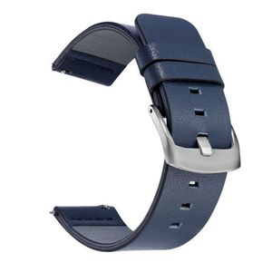 18mm 20mm 22mm Quick Release Watchband för Samsung Galaxy Gear S3 Active 2 SmartWatch Band Casual Leather Straps Correa