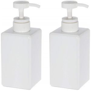 450ml oz Refillable Empty Plastic Soap Dispenser Pump Bottle for Cosmetic Shampoos Bath Shower Toiletries Liquid Lotion Container Bottles