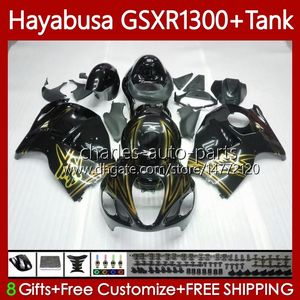 SUZUKI GSX-R1300 için Bodys Hayabusa GSXR-1300 GSXR 1300 CC 96-07 74NO.209 1300CC GSXR1300 Golden Black 96 1996 1997 1998 1999 2000 2001 GSX R1300 02 03 04 05 06 07 PERAVE