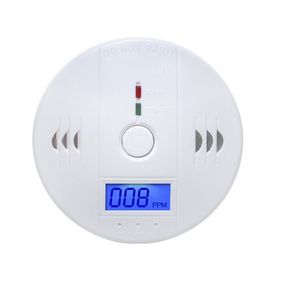 CO Carbon Monoxide Tester Measuring Alarm Warning Sensor Detector Gas Fire Poisoning Detectors LCD Display Security Surveillance Home Safety Alarms
