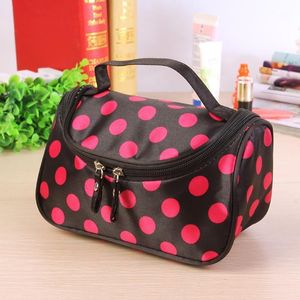 Durable Polka Dot Travel Storage Cute Women Fashion Cosmetic Bag Girls Toiletry Make Up Portable Double Zipper Waterproof1