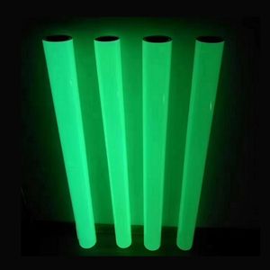 124cm width 6/8/10 hours pet luminous traffic signal film selfadhesive glowing in the dark safety stage striking warning safety sheeting green lighting