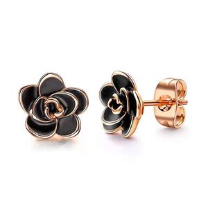 Gold Flower Studs Kolczyki Kobiety Pierścień Uszy Mankiet mody biżuterii Will i piaszczyste