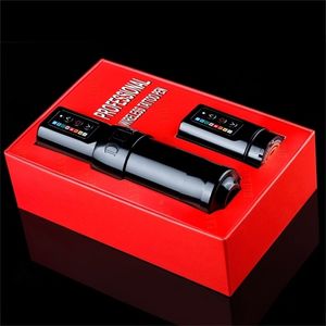 DKLAB Marke DK-W1 kabellose Tätowiermaschine, professioneller Stift, leistungsstarker kernloser Motor, 2400 mAh Li-Akku, 36 mm Griff 220214