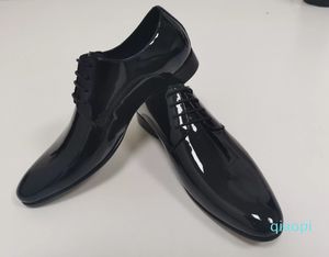 2022 new fashion Designer Fashion Dress Men's Shoes Business Laces Low Top High Quality Cowhide Office Party Wedding Factory-footwear Black