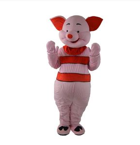 Costume da mascotte di maiale rosa diretto in fabbrica. Abito da festa operato. Taglia per adulti. Festa di compleanno. Gioco di carnevale di Halloween
