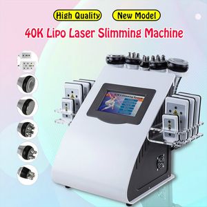 8 Pads LLLT lipo Laser 40K Ultrasonic liposuction cavitation radio frequency sixpolar fourpolar tripolar vacuum RF body slimming machine