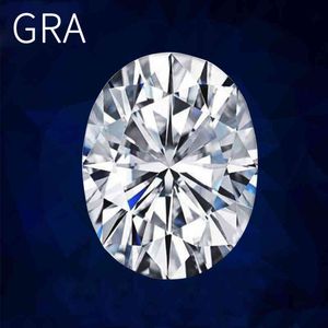 Szjinao Loose Gemstones Moissanite Stone 0.5ct 0.5ct~8ctオーバルカットDカラーVVS1 GEMS未定義GRAジュエリーダイヤモンドリング