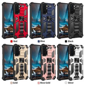 Capa de telefone de armadura híbrida para Samsung Galaxy A52 A72 A02S A12 A32 A42 Invisível suporte magnético à prova de choque capa D1