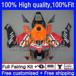 Injection Repsol orange OEM For HONDA CBR 600RR 600F5 600CC CBR600 RR F5 03 04 49HM.21 CBR600RR 03 04 CBR600F5 CBR 600 RR 2003 2004 Fairings