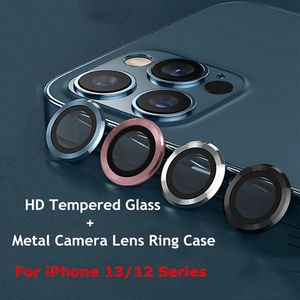 Rückseitenfolie Kameraobjektivschutz Kameras Metallringglas für iPhone 11 12 13pro max 13mini 13pro Schutzkappe