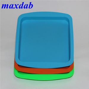 Najnowszy Nonstick Wax Silikonowy Square Wax Deep Dish Box Suche Zioła Parownik Silikonowy Dish Tacy Pojemnik na papieros