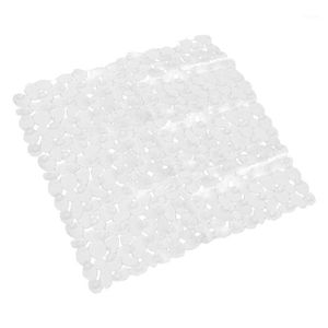Badmattor 1pc Badrummen Non-Slip Mat Pebble Pattern Floor Cushion Hushållsoalett