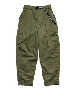 メンズパンツkapital New Hirata Hehong Trend Lose Tapered Green Breasted Militoryスタイルカジュアルパンツ