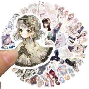 50pcs/set poster Small waterproof Skateboard stickers girly Vintage Dressing For notebook laptop bottle Helmet car sticker PVC Guitar Decals