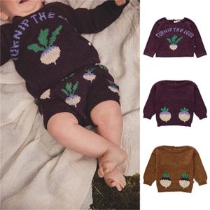 Baby Girl Zimowe ubrania Oeuf Nowy sweter Baby Boy Sweter SWEAT GILLOVER SWEATER 1-8y 201109