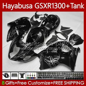 1300cc Hayabusa för SUZUKI GSX-R1300 GSXR-1300 GSXR 1300 CC 74NO.11 GSXR1300 1996 1997 1998 1999 2000 2001 GSX R1300 2002 2003 2004 2005 2006 2007 Fairing Glossy Black