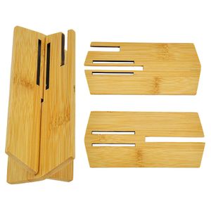 Cournot Natural Bamboo Paling Rolling Cradle Stand mini stół ręcznie robione stacje robocze papierosów