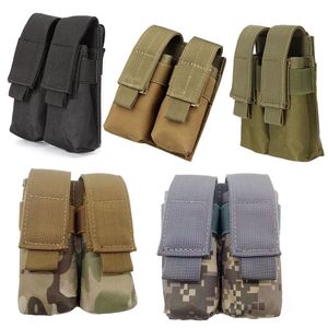 Tactical Mag Double Magazine Pouch Bag Vest Camouflage Pack FAST Cartridges Clip Carrier Ammo Holder Airsoft Gear Assault Combat NO11