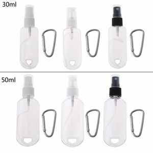 Portable Alcohol Spray Bottle Empty Hand Sanitizer Empty Holder Hook Keychain