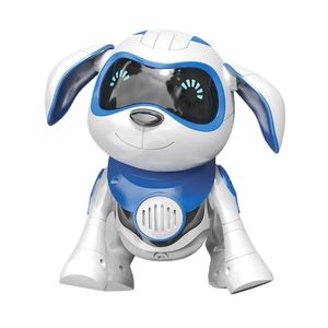 ロボット犬のおもちゃの電子ペット音楽ダンスを歩くインテリジェントな機械式赤外線センサーのかわいい動物のギフトのおもちゃLJ201105